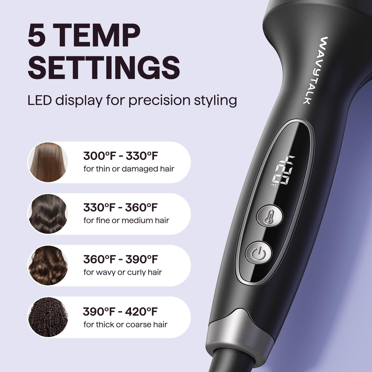 Wavytalk Thermal Brush Blowout support Grande packaging