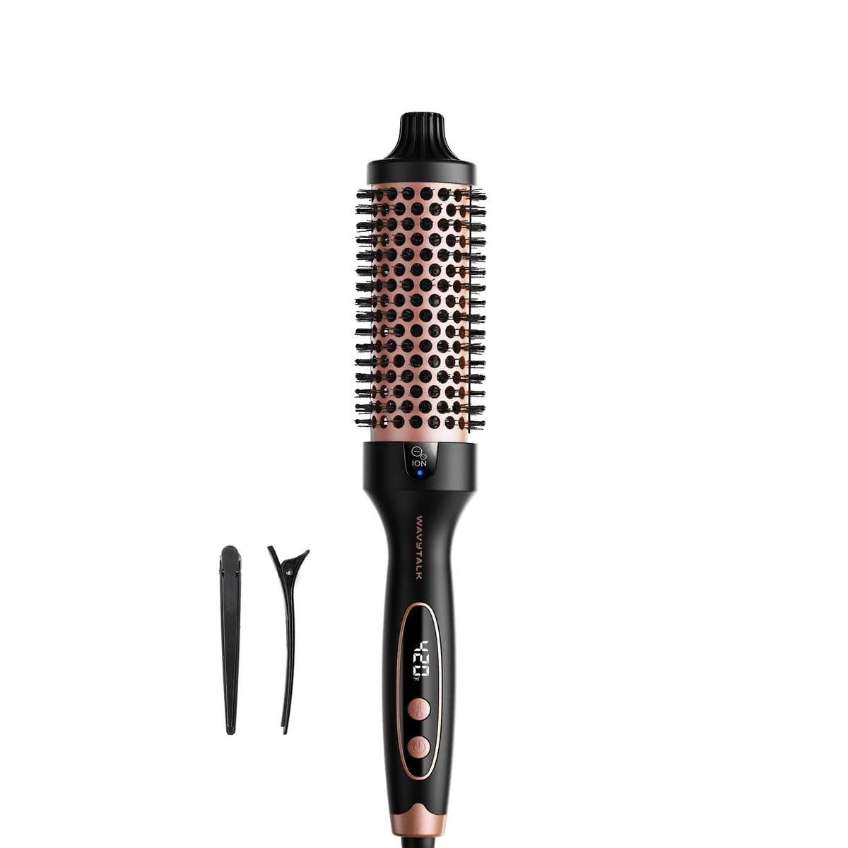 Wavytalk Thermal Brush front view with LED display