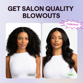 Wavytalk Thermal Brush in lifestyle setting on vanity
