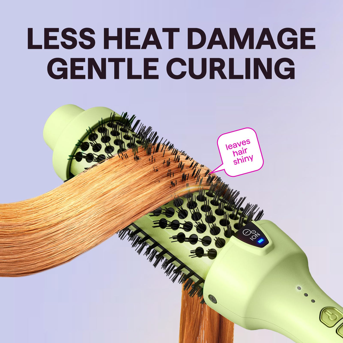 Wavytalk Thermal Brush showing temperature settings