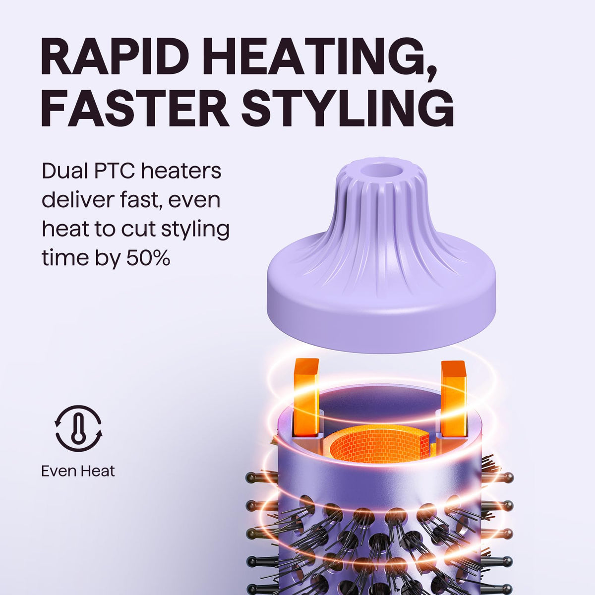 Wavytalk Thermal Brush with ergonomic handle