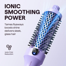 Wavytalk Thermal Brush with heat settings displayed