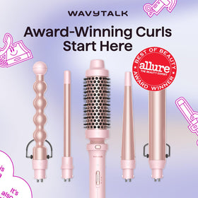 Wavytalk thermal brush with long bristles for smooth styling