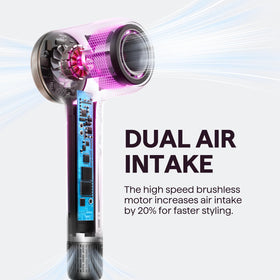 Wavytalk Turblow Pro Hair Dryer side view showing controls