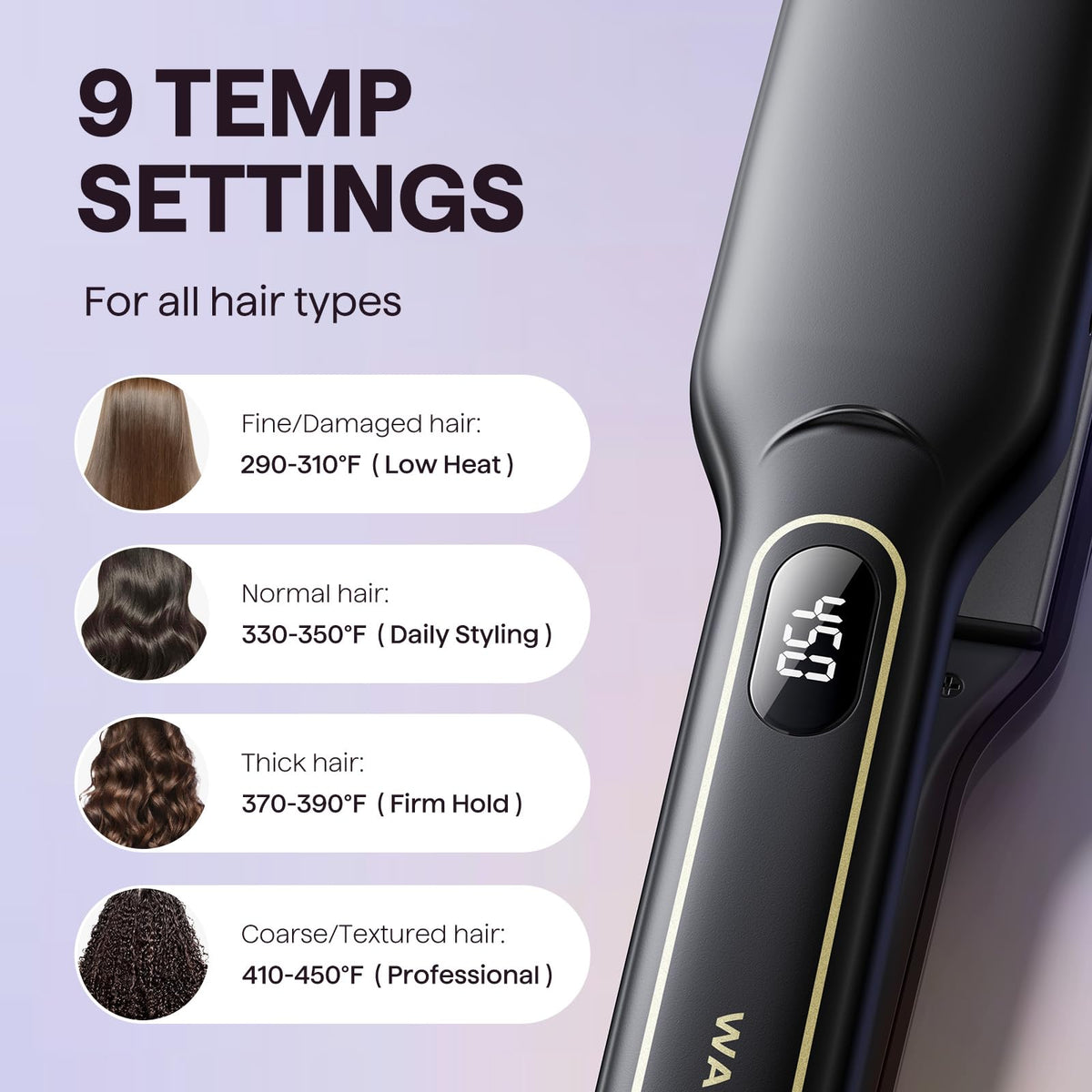 Wavytalk Wet to Straight Hair Straightener packaging