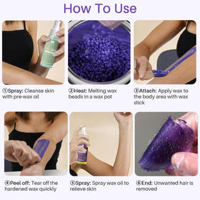Wax sticks included in BLITZWAX Waxing Kit for easy application