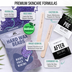 Waxing sticks in Tress Wellness Waxing Kit