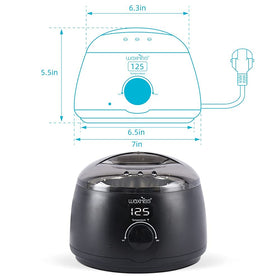 waxkiss Digital Hair Removal Warmer showing removable aluminum wax pot
