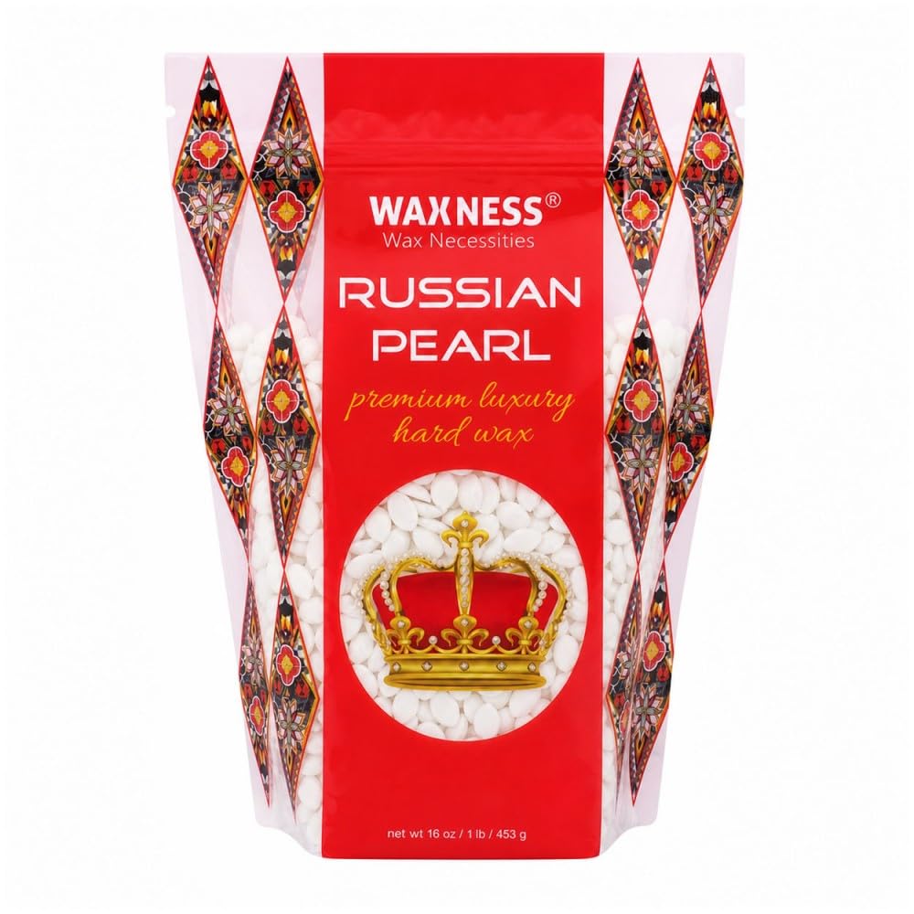 Waxness Russian Pearl Hard Wax Beads 1 lb front view