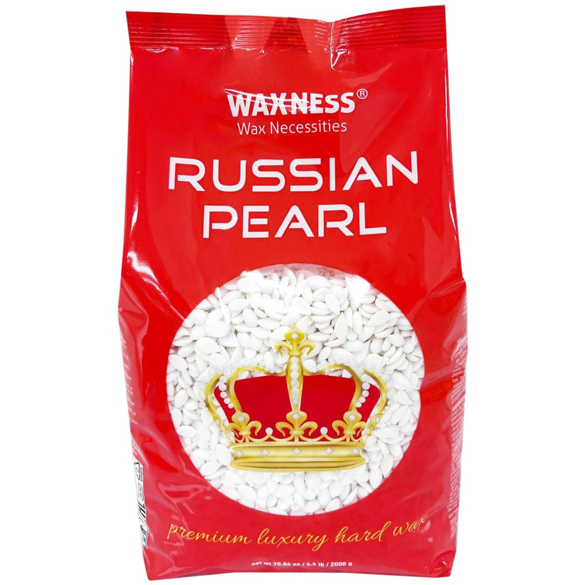Waxness Russian Pearl Hard Wax Beads 4.4 lb package front view
