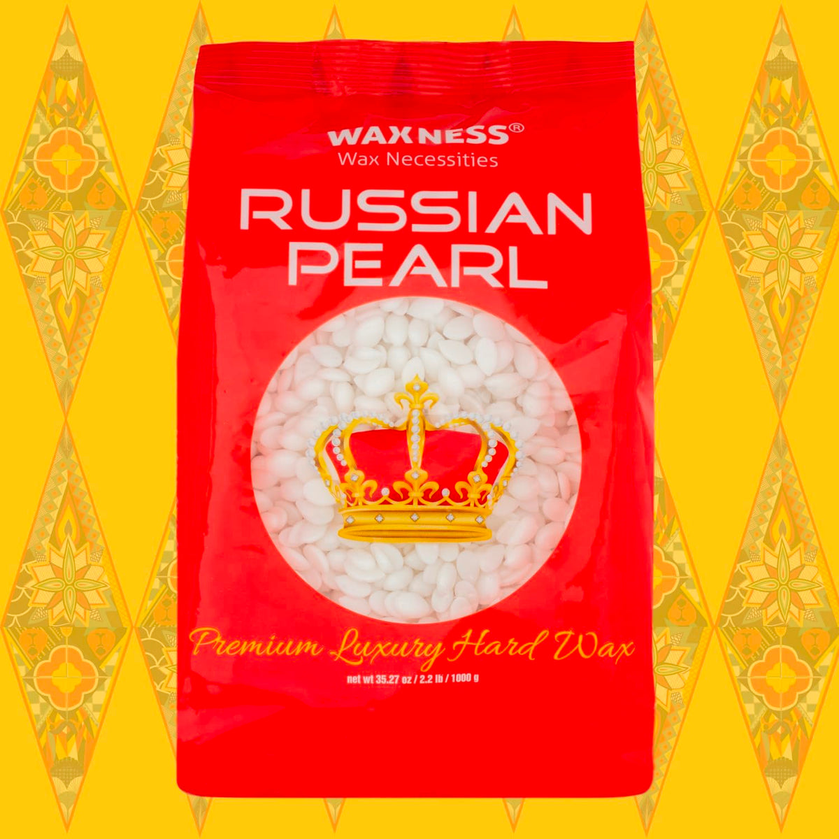 Waxness Russian Pearl Hard Wax Beads in salon environment