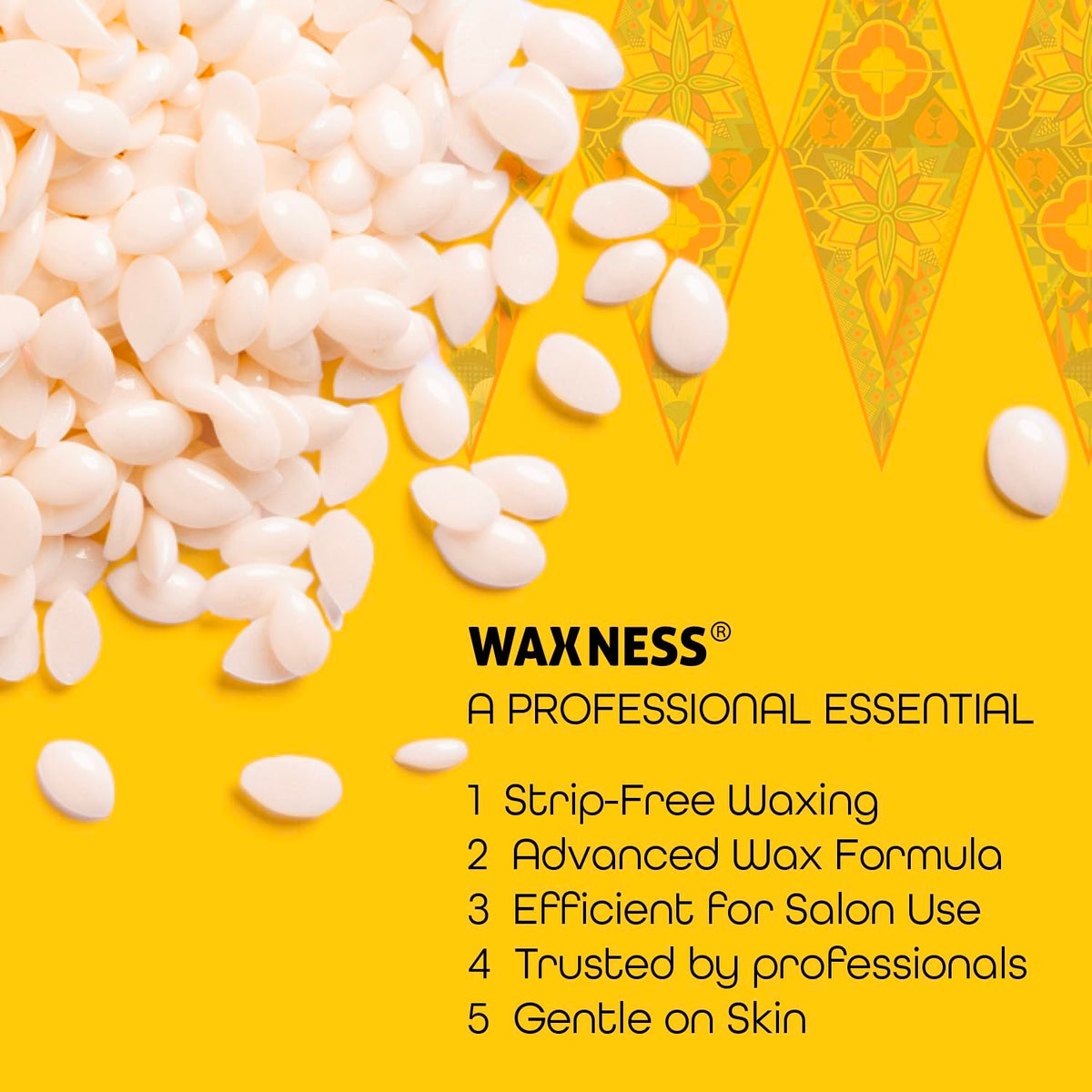 Waxness Russian Pearl Hard Wax Beads packaging side view