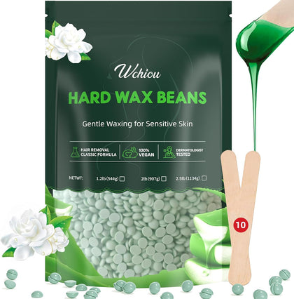 Wchiou Hair Removal Wax Beads 2lb package front view