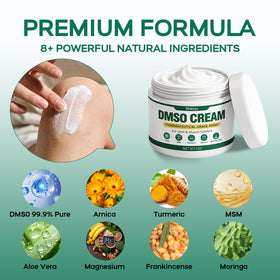 Wdelya DMSO Cream side view showing the container