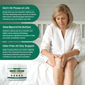 Wdelya DMSO Cream with Aloe Vera background