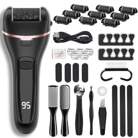Wea&Hea Electric Foot Callus Remover kit with roller heads and tools