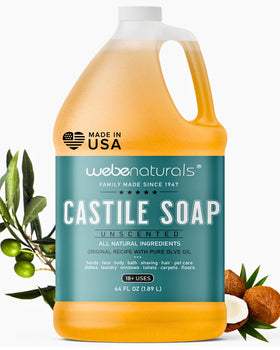 WEBE Pure Unscented Castile Soap Refill 64 Oz front view
