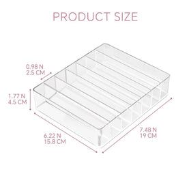 WECHENG Clear Acrylic Makeup Organizer side view