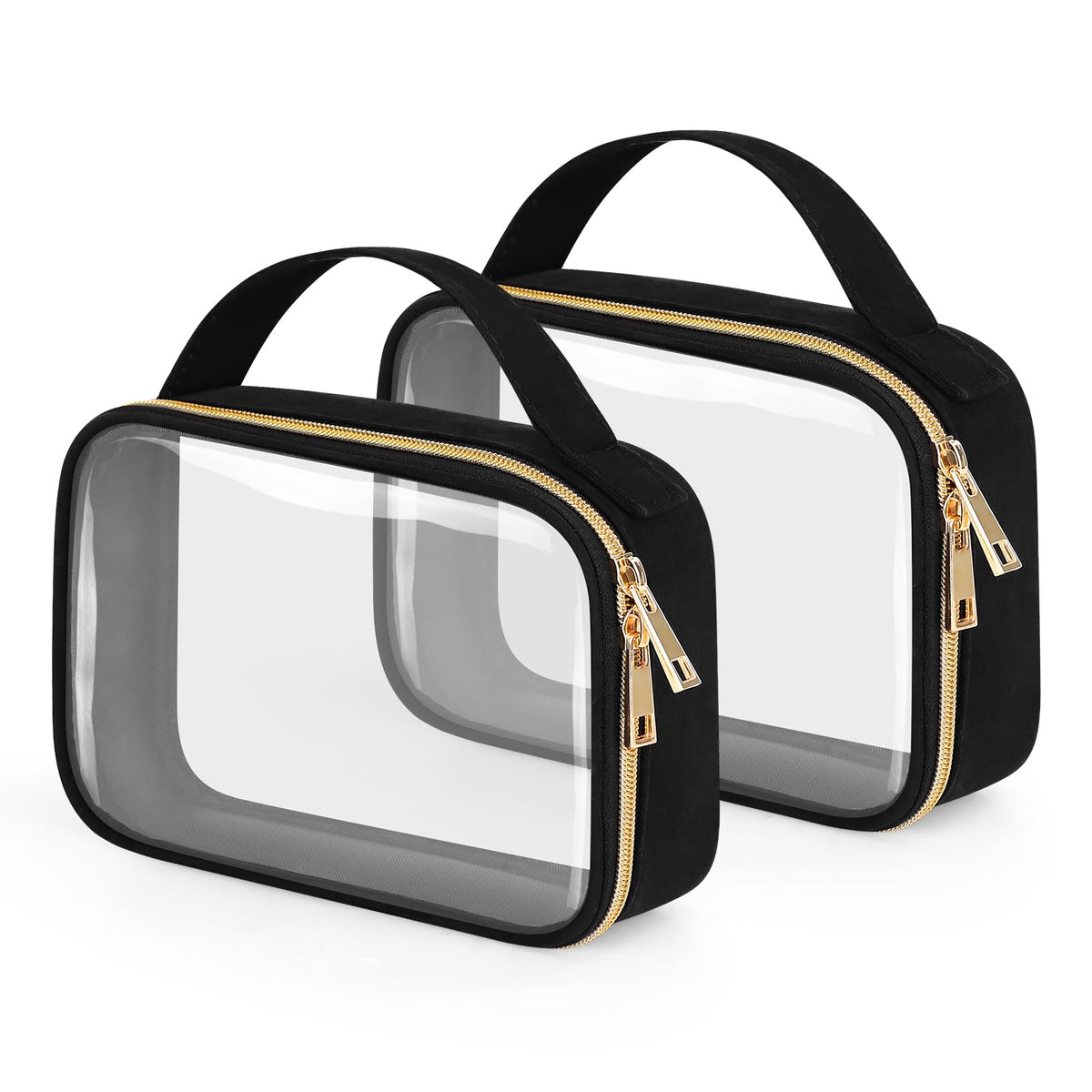 Wedama Clear Toiletry Bag front view showing large capacity