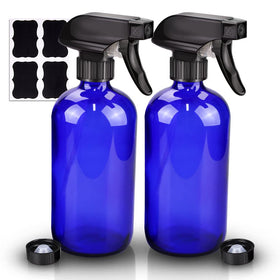 Wedama glass spray bottle front view with adjustable nozzle