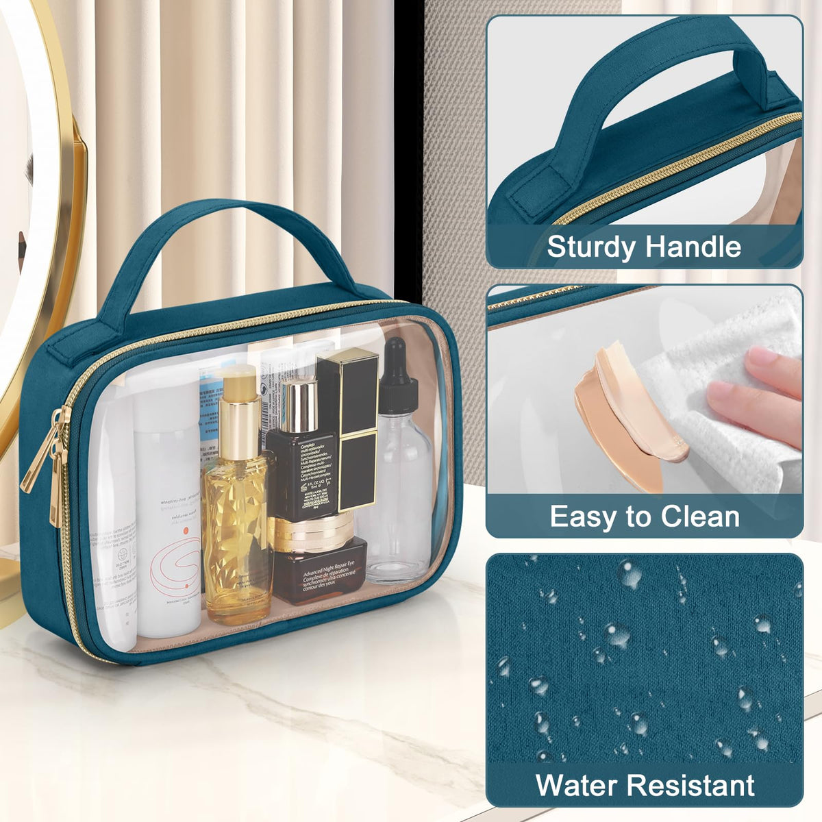 Wedama toiletry bag hanging for easy access