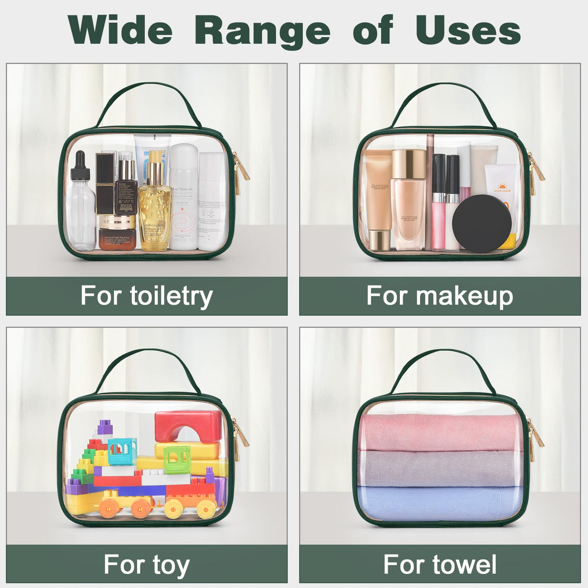 Wedama toiletry bag packed in a suitcase