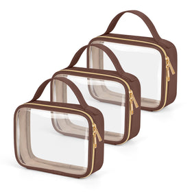 Wedama TSA Approved Toiletry Bag clear cosmetic bag front view