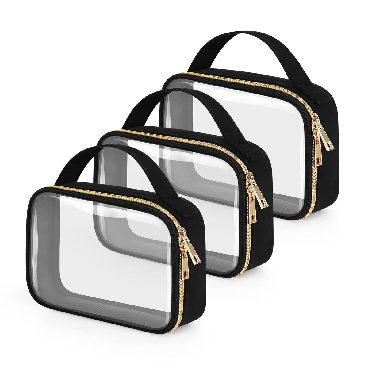 Wedama TSA Approved Toiletry Bag clear design front view