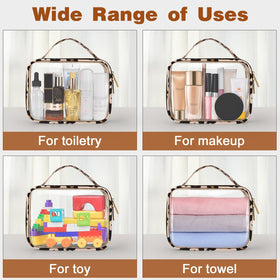 Wedama TSA Approved Toiletry Bag hanging from a travel bag