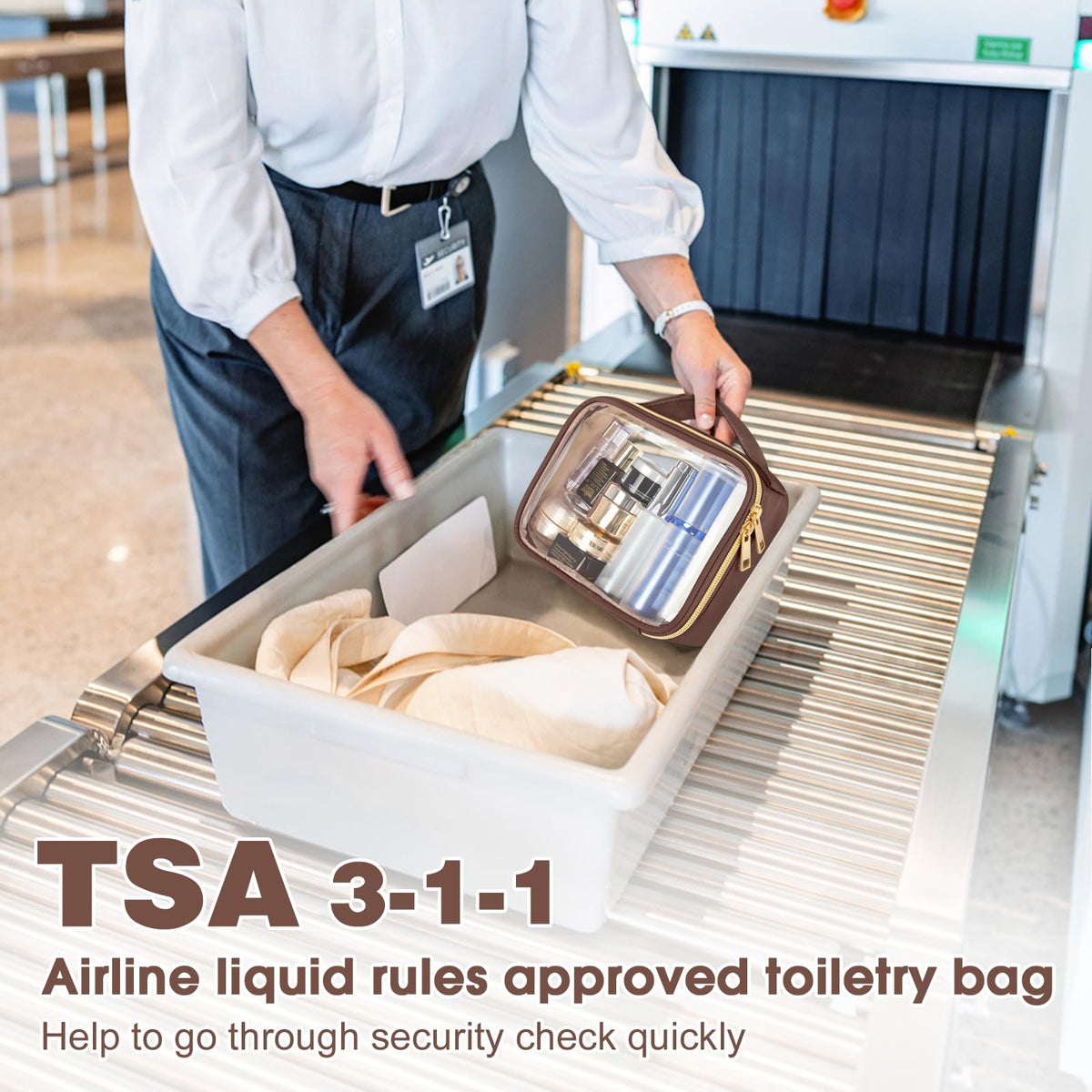 Wedama TSA Approved Toiletry Bag side view showing zipper