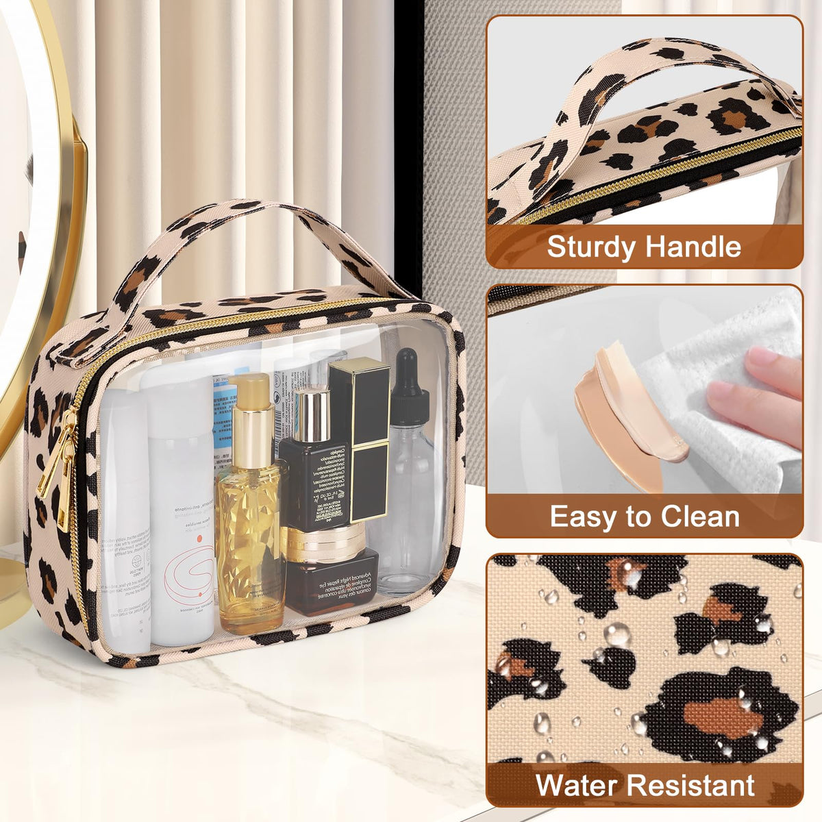 Wedama TSA Approved Toiletry Bag with toiletries displayed inside