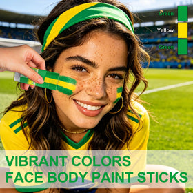 WEEMAY Face Paint Stick in use at a sports event