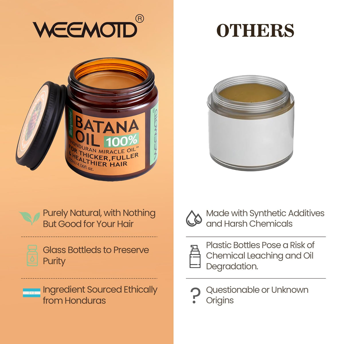 WEEMOTD Batana Oil with dropper application