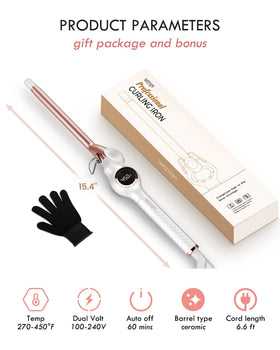 WEEYUM curling iron packaging front view