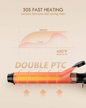 WEEYUM curling iron with rotating cord