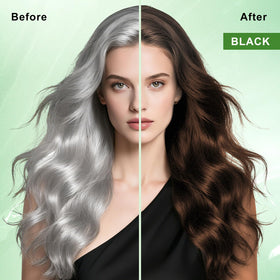 WEILNELL Dark Brown Hair Dye Shampoo application process