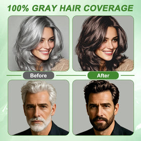 WEILNELL Dark Brown Hair Dye Shampoo texture close-up