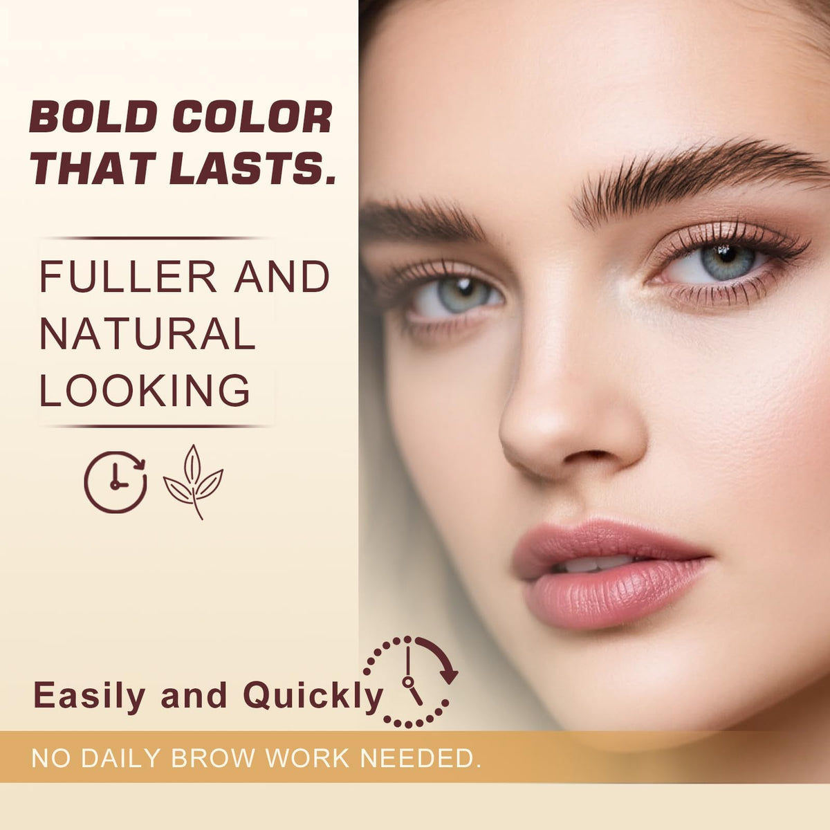 WEILNELL Eyelash & Eyebrow Color Kit application process on brows