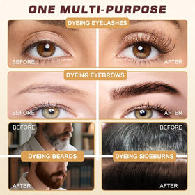 WEILNELL Eyelash & Eyebrow Color Kit mixing brush and spoon