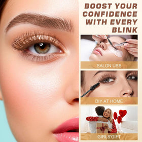 WEILNELL Eyelash & Eyebrow Color Kit with all components displayed