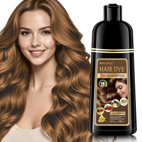 WEILNELL Light Brown Hair Dye Shampoo front view with packaging