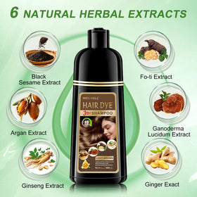 WEILNELL Light Brown Hair Dye Shampoo texture close-up