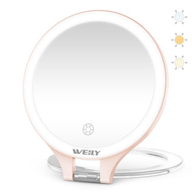 WEILY 10X/1X Magnifying Makeup Mirror front view