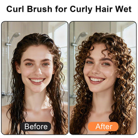 Weldilgit Curl Brush in a travel bag