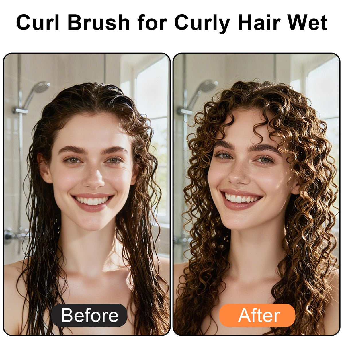 Weldilgit Curl Brush in hand demonstrating ergonomic handle