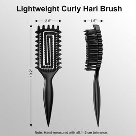 Weldilgit Curl Brush with curls styled and defined