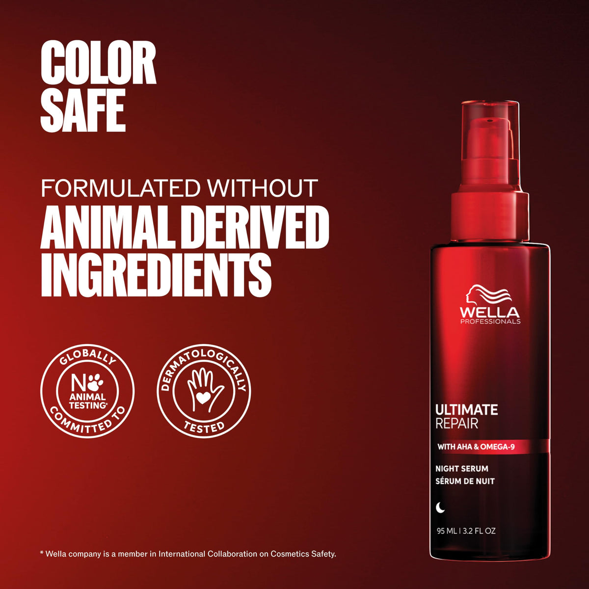 Wella Professionals ULTIMATE REPAIR Night Serum with other hair care products