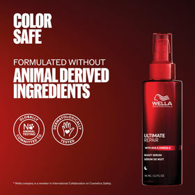 Wella Professionals ULTIMATE REPAIR Night Serum with other hair care products