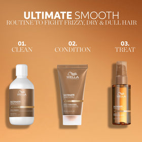 Wella Professionals Ultimate Smooth Miracle Oil Serum 300g application on hair