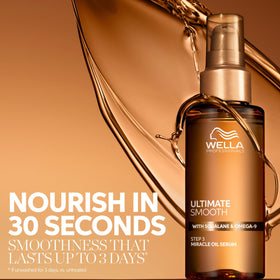 Wella Professionals Ultimate Smooth Miracle Oil Serum 300g back view